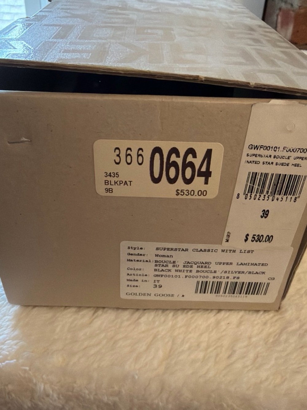Golden Goose Women’s Sneakers with Box Black, White and Silver US8 - Picture 6 of 6